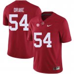 NCAA Men's Alabama Crimson Tide #54 Trae Drake Stitched College 2018 Nike Authentic Red Football Jersey UH17F74FX